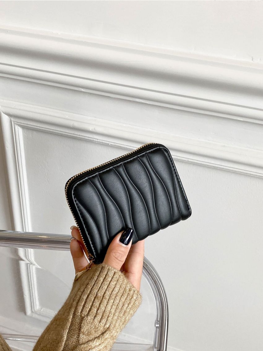 Geometric Quilted Coin Purse