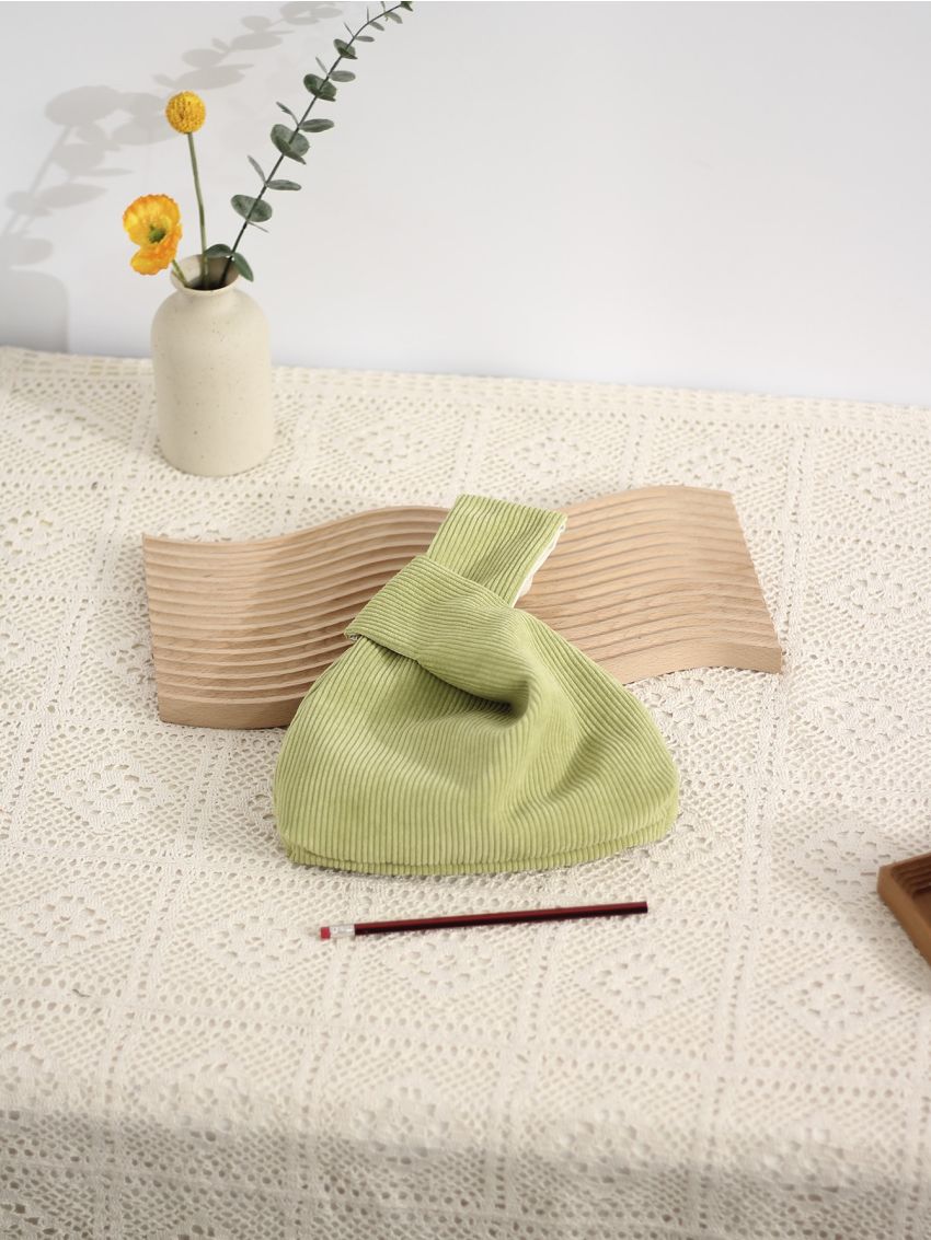 Minimalist Corduroy Satchel Bag