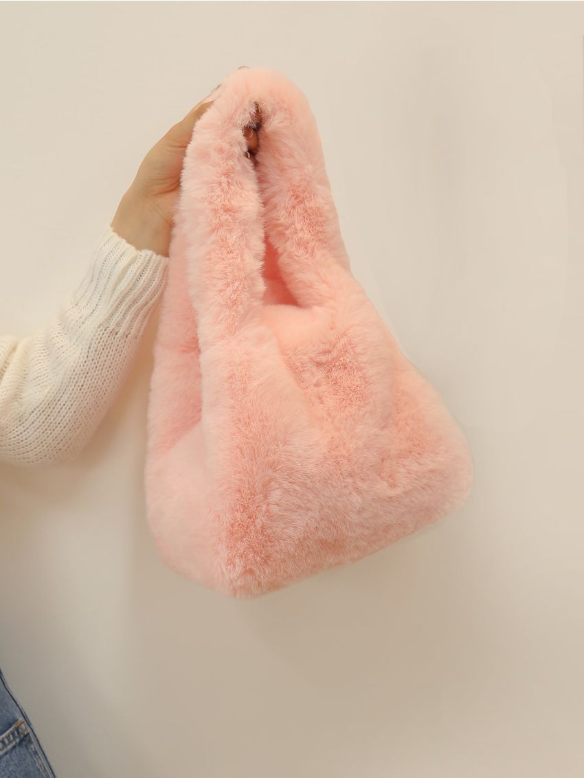 Mini Fluffy Bucket Bag