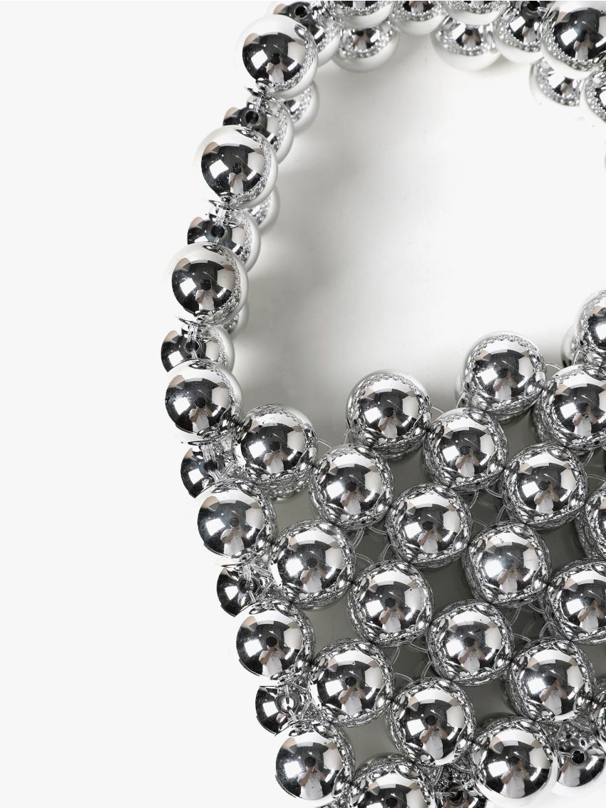 Mini Beaded Satchel Bag