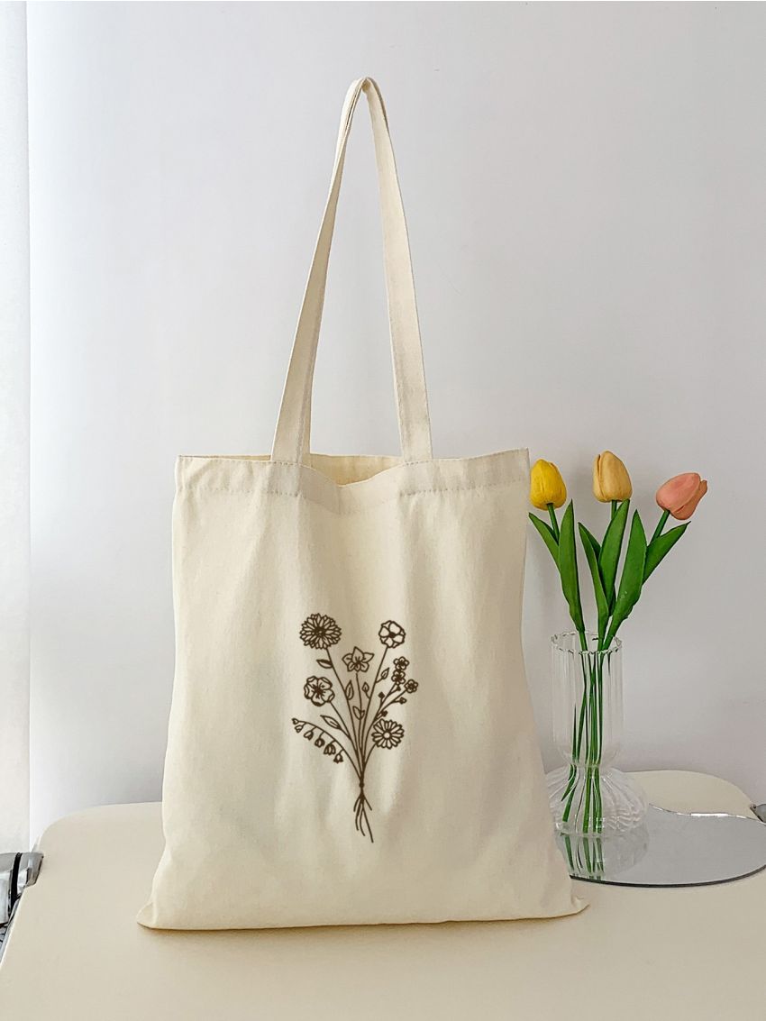 Floral Print Shopper Bag