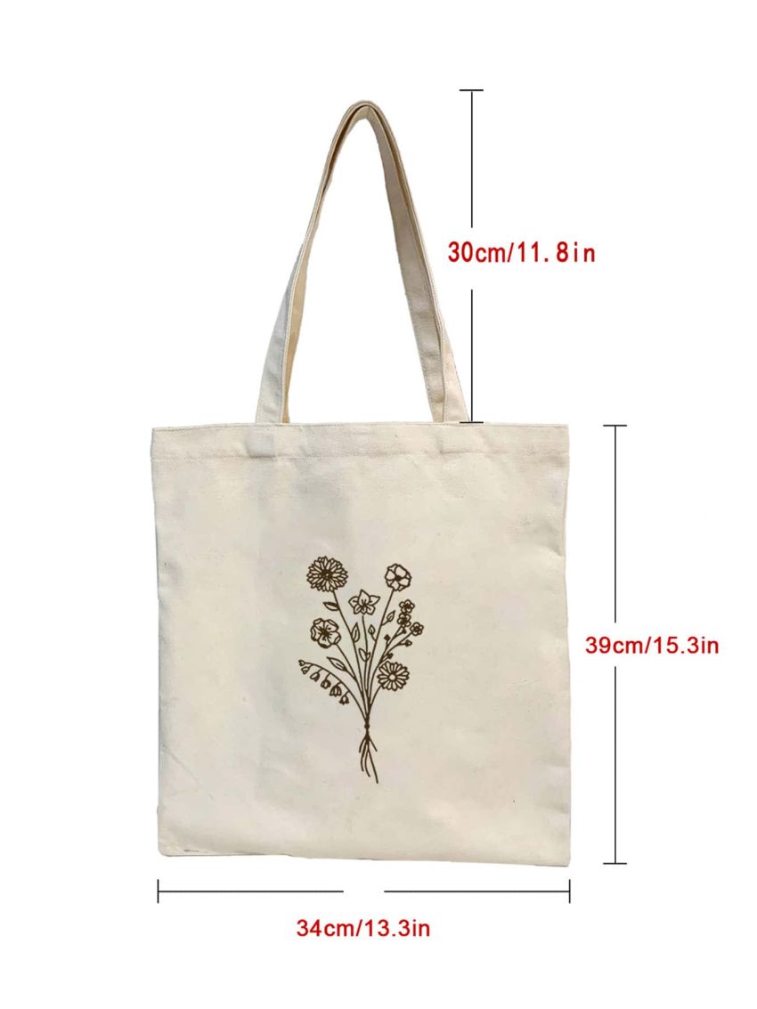 Floral Print Shopper Bag