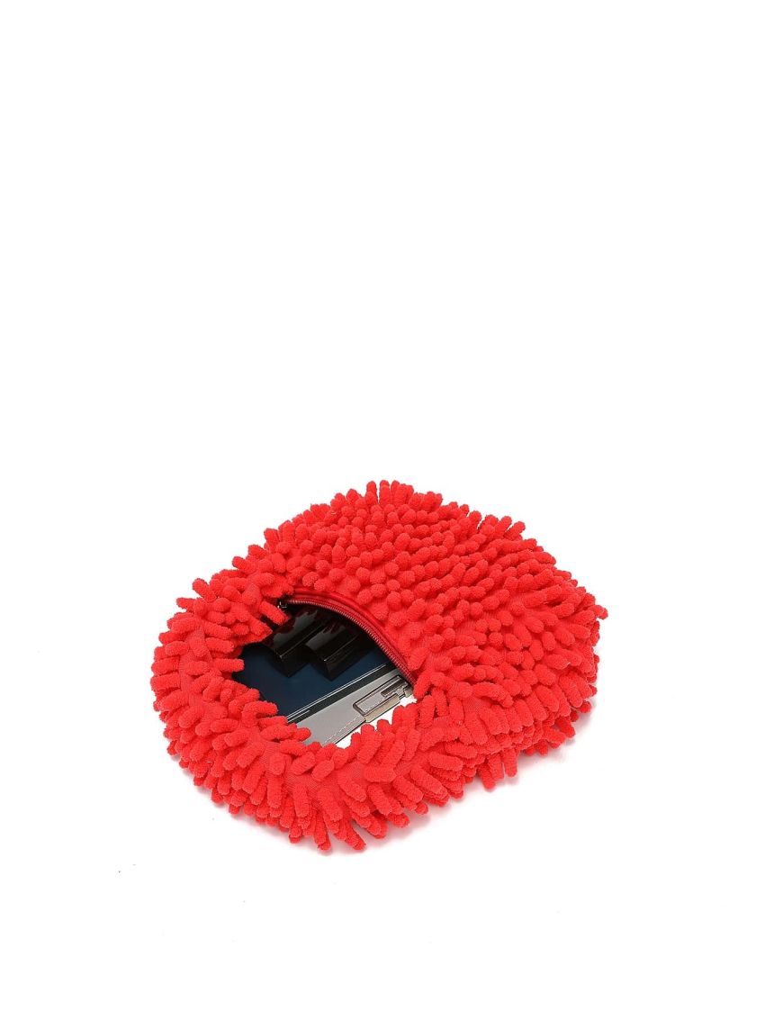 Solid Fluffy Satchel Bag