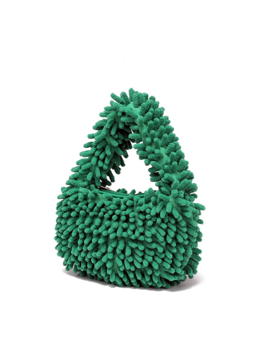 Minimalist Fuzzy Satchel Bag