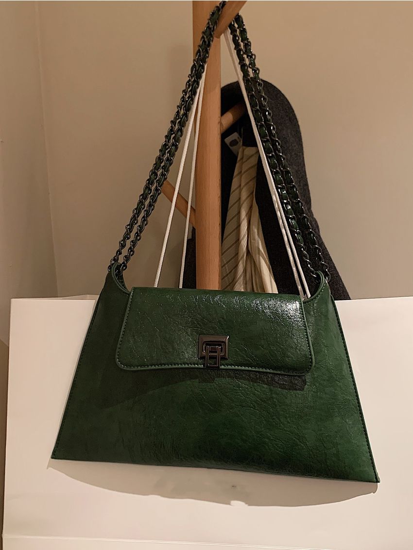 Minimalist Chain Shoulder Tote Bag