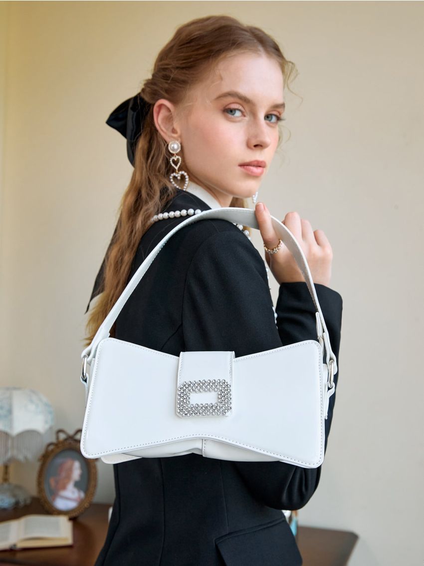 Rhinestone Decor Novelty Bag