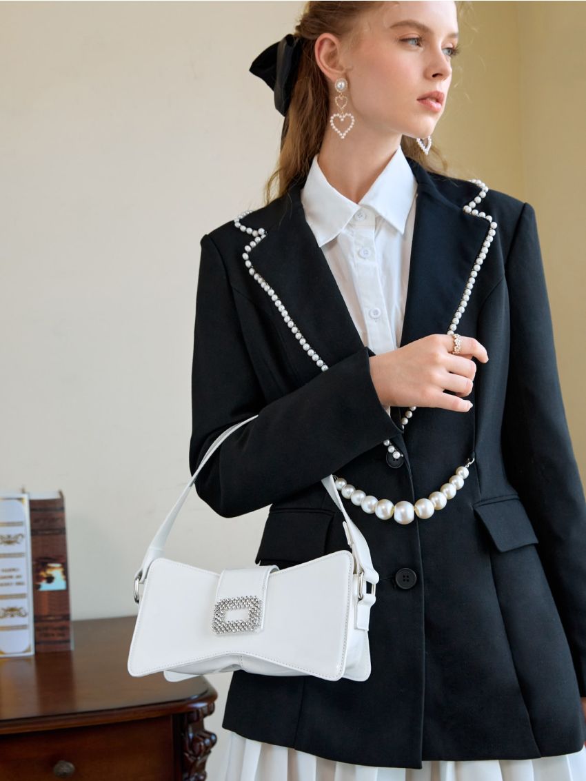 Rhinestone Decor Novelty Bag