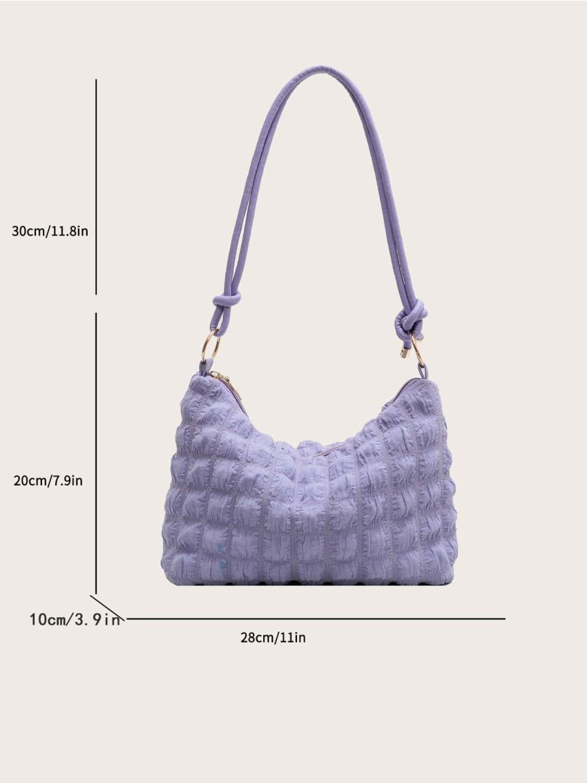Minimalist Textured Shoulder Bag