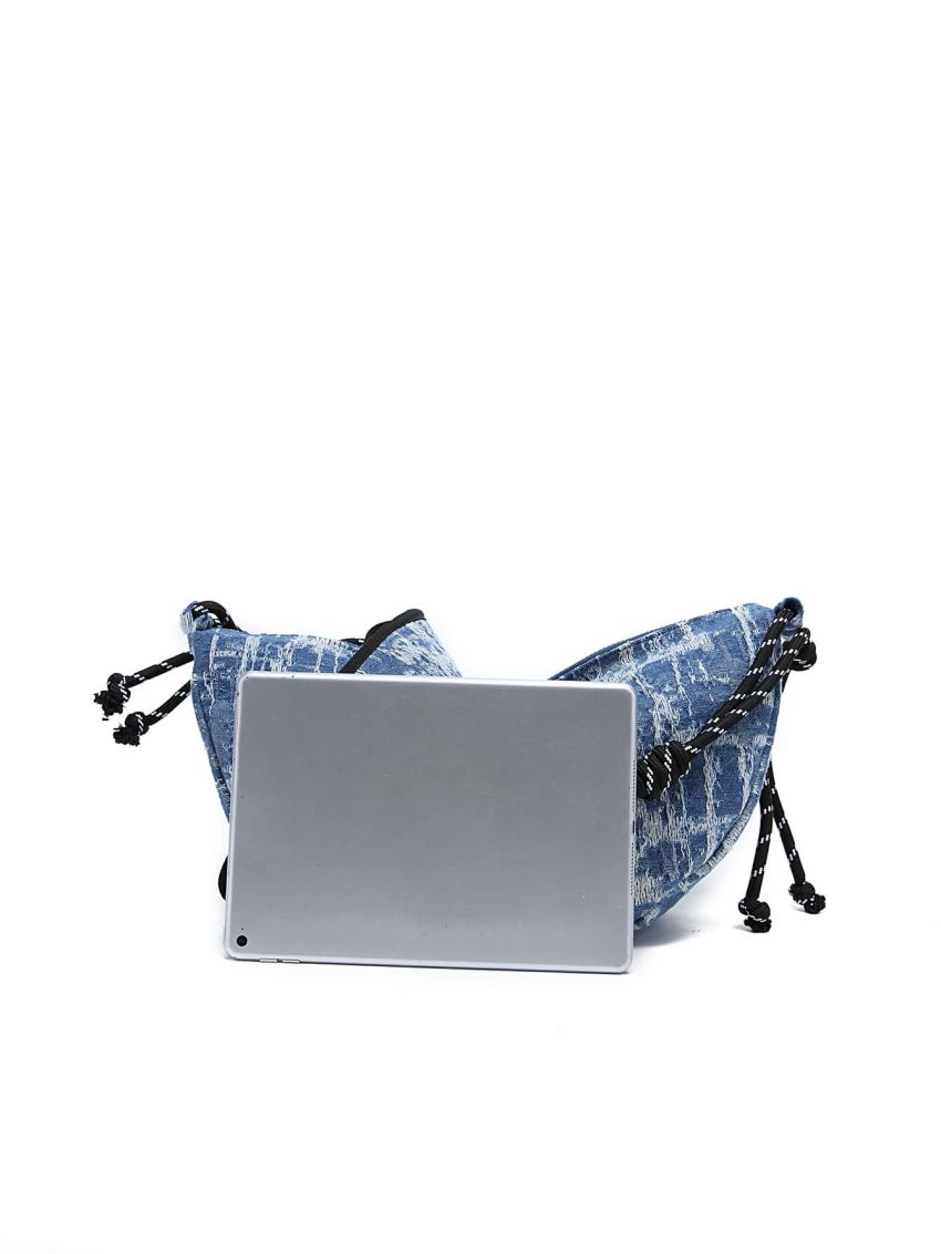 Denim Two Tone Hobo Bag