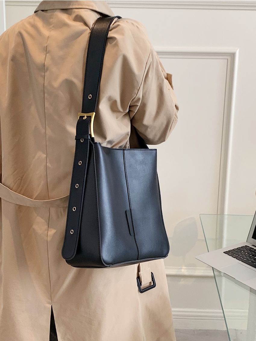 Grommet Eyelet Decor Square Bag