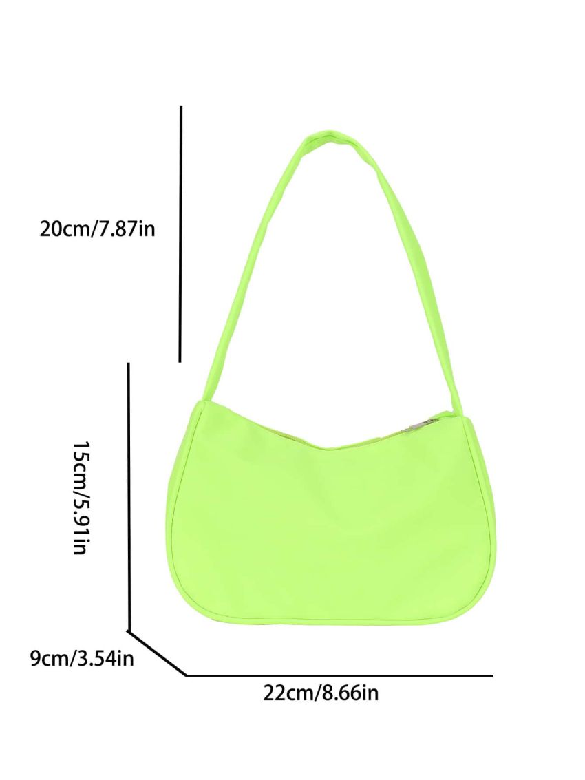 Neon-green Baguette Bag