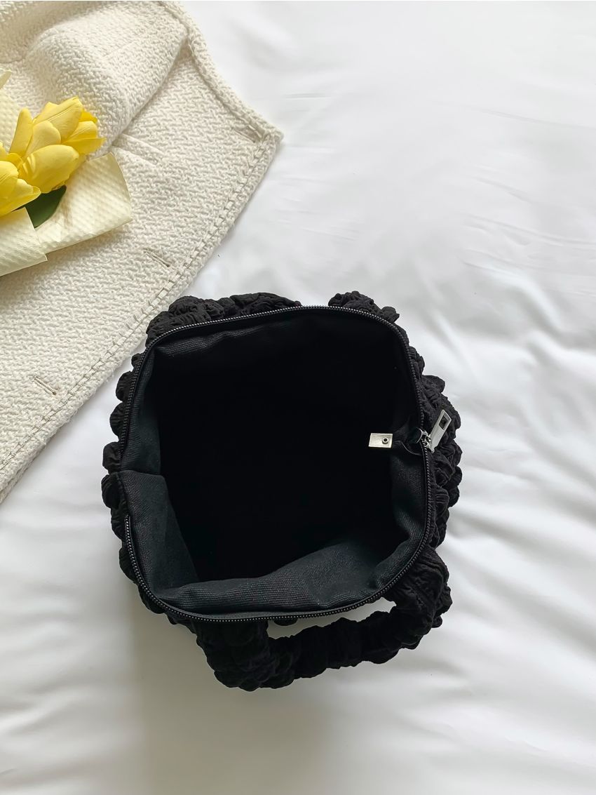 Minimalist Ruched Shopper Bag