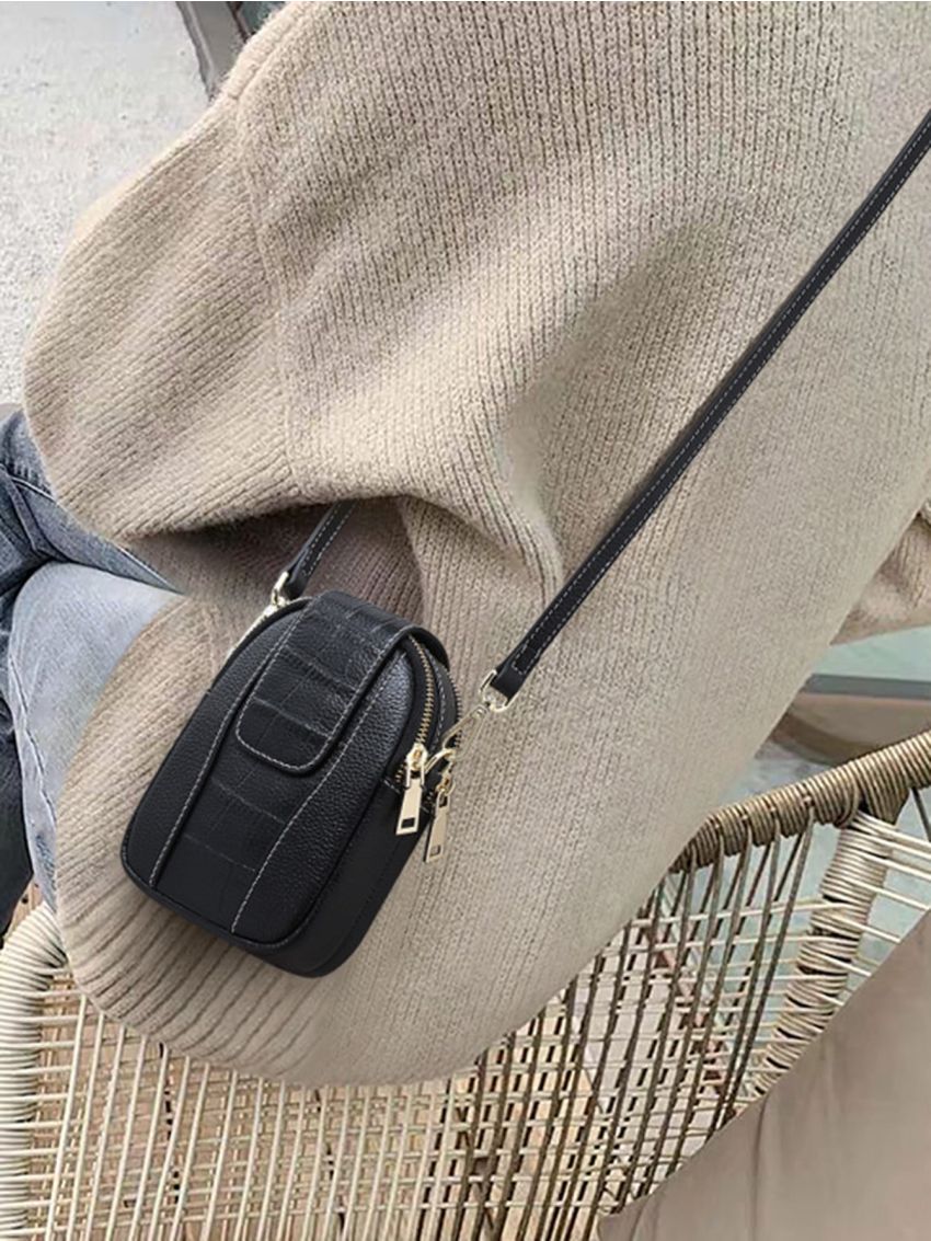 Crocodile Embossed Phone Wallet