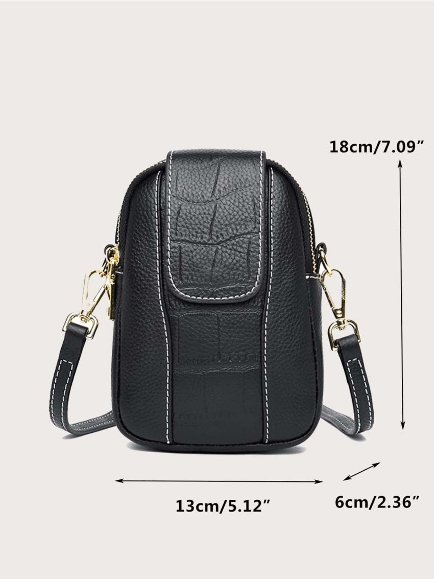 Crocodile Embossed Phone Wallet