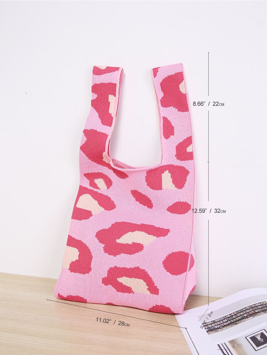 Leopard Pattern Crochet Bag