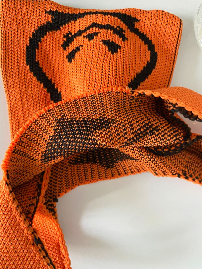 Mini Halloween Expression Pattern Crochet Bag