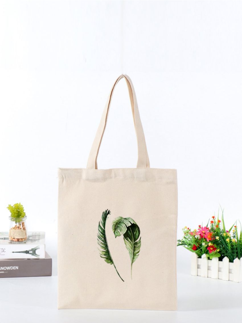 Leaf Graphic Shopper Bag