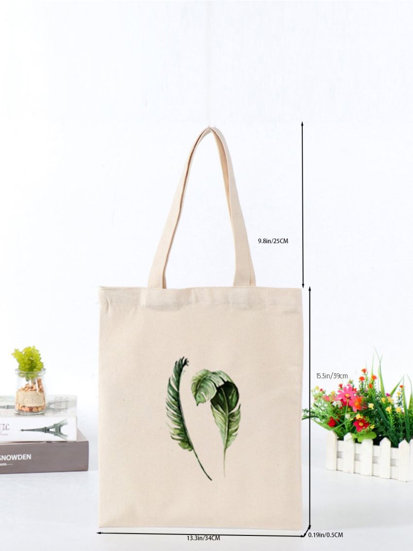 Leaf Graphic Shopper Bag