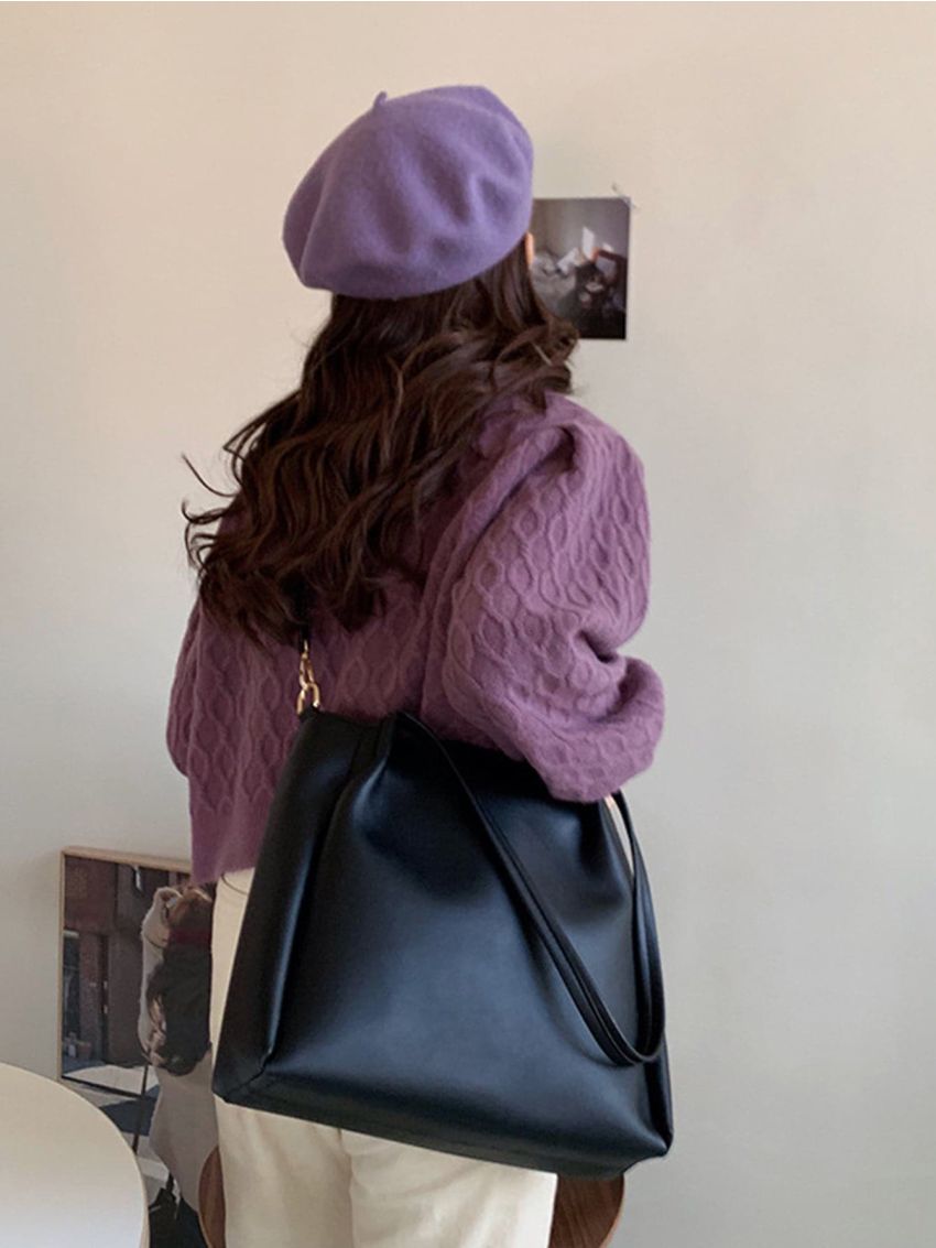 Double Handle Shoulder Tote Bag