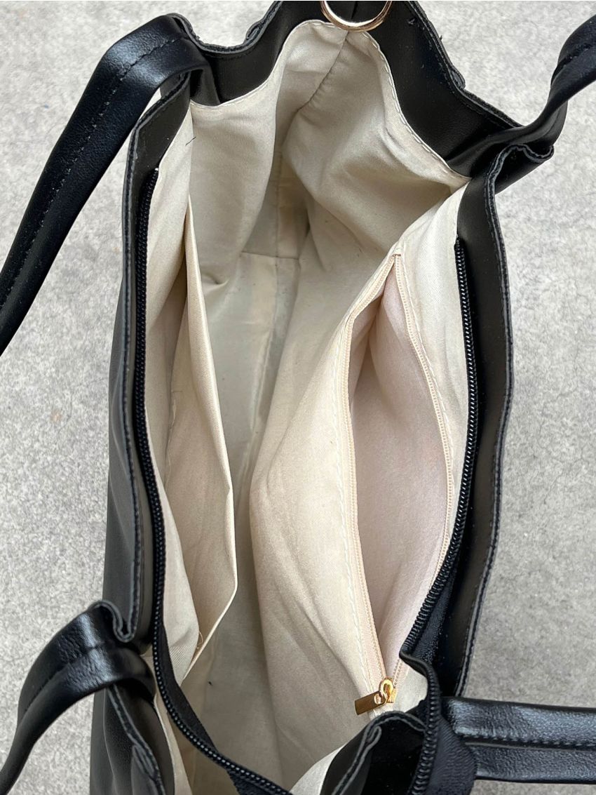 Double Handle Shoulder Tote Bag