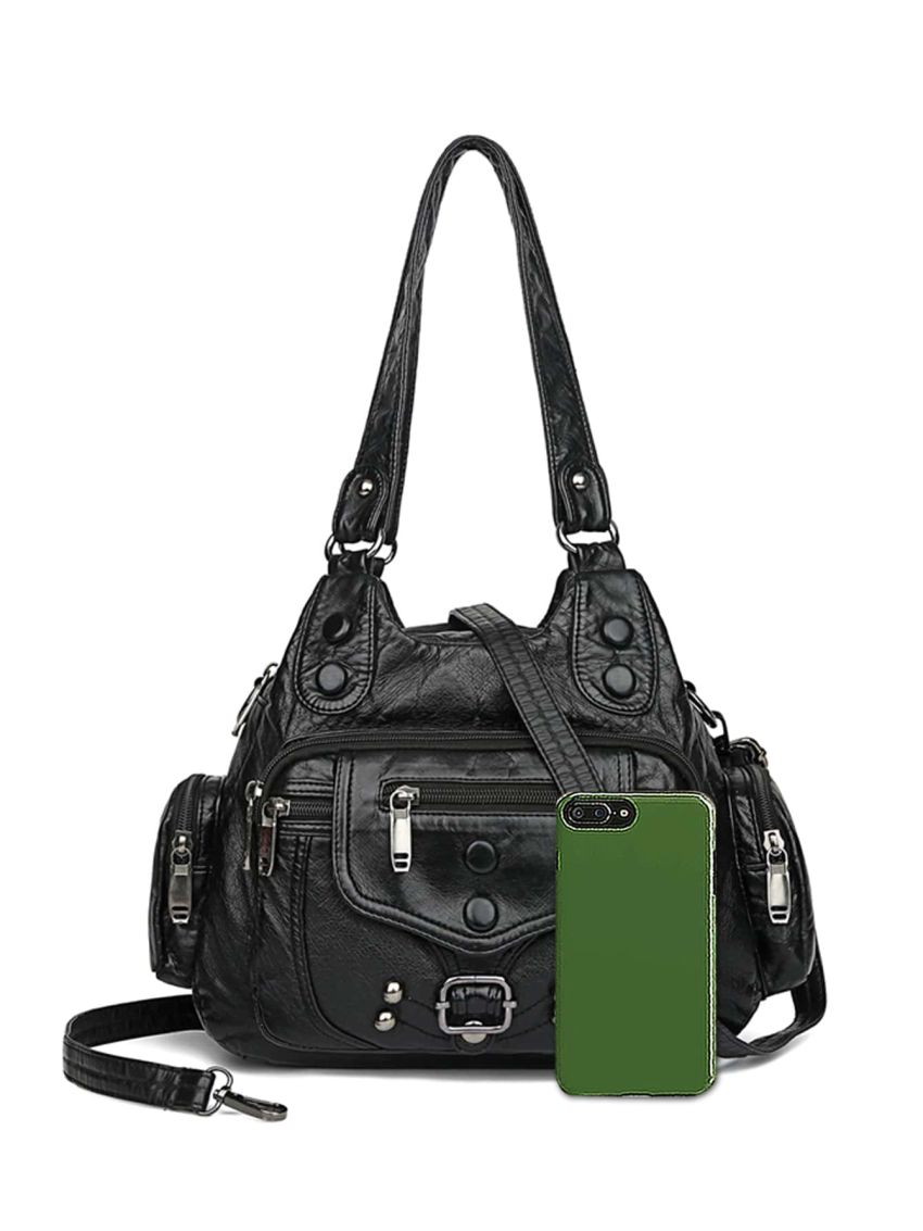 Studded Decor Shoulder Bag