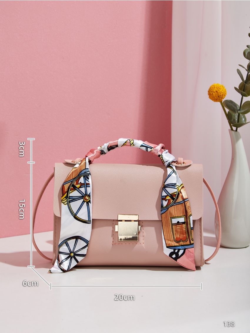 Mini Twilly Scarf Decor Flap Square Bag