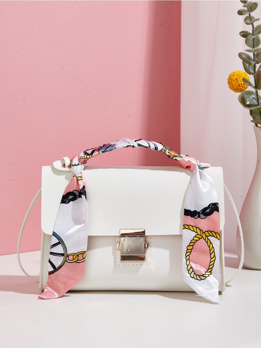 Mini Twilly Scarf Decor Flap Square Bag