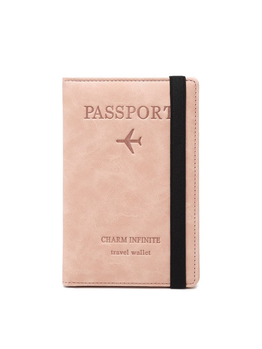Letter Print Passport Case