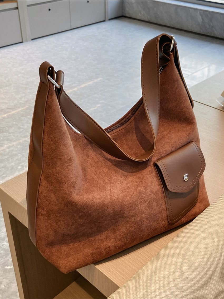 Pocket Front Hobo Bag