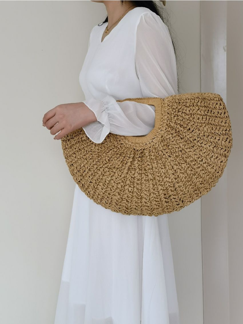 Top Ring Straw Bag