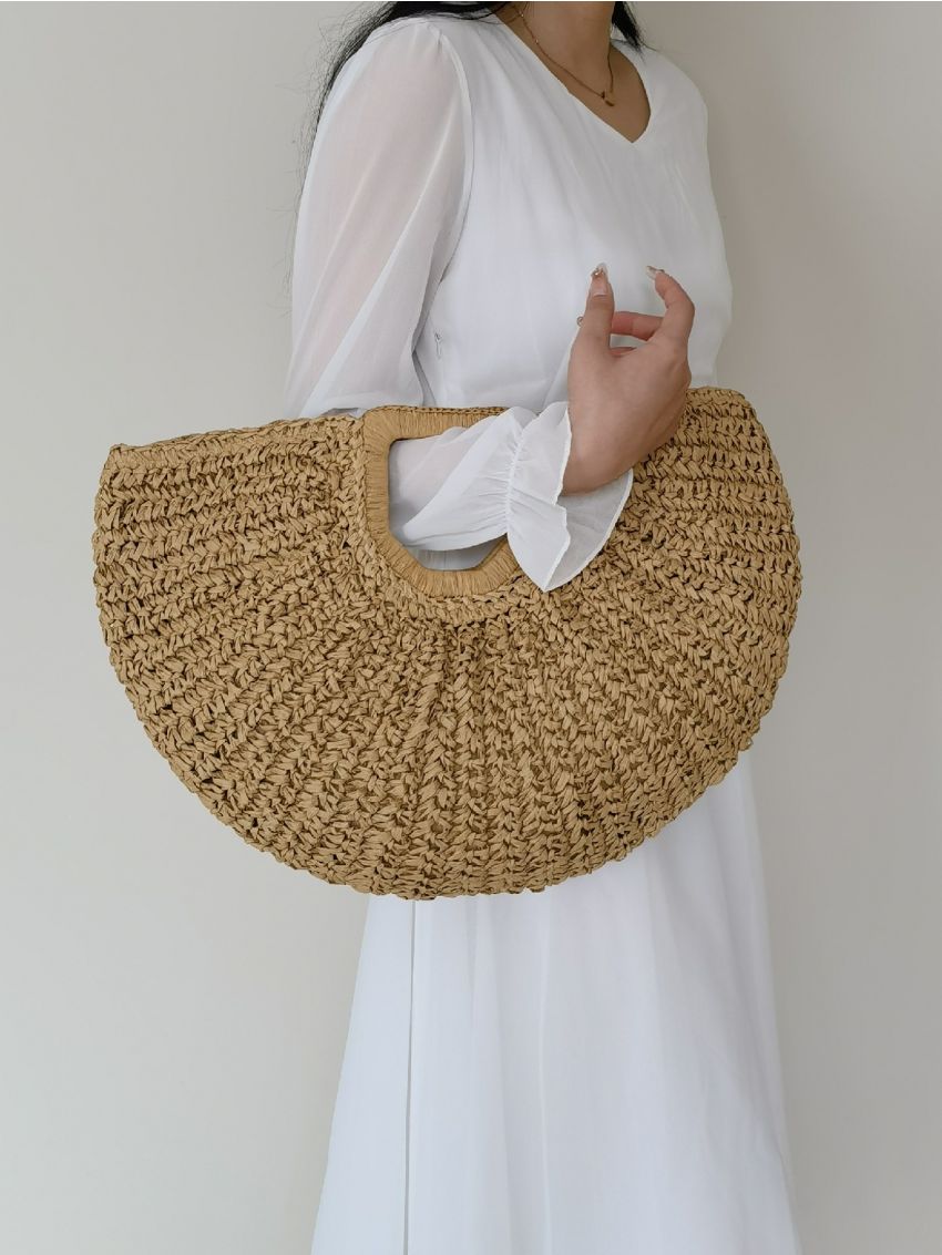 Top Ring Straw Bag