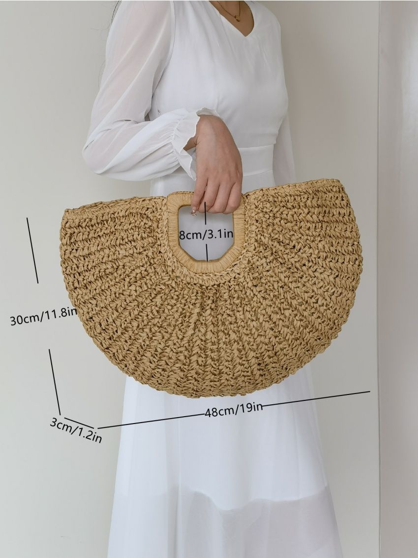 Top Ring Straw Bag