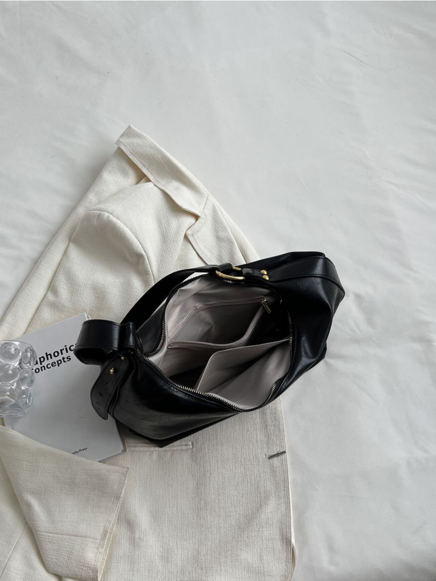 Pocket Front Hobo Bag