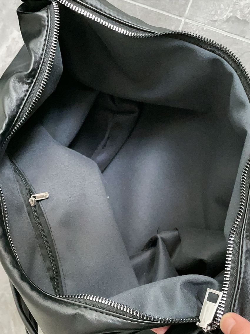 Drawstring Detail Ruched Bag