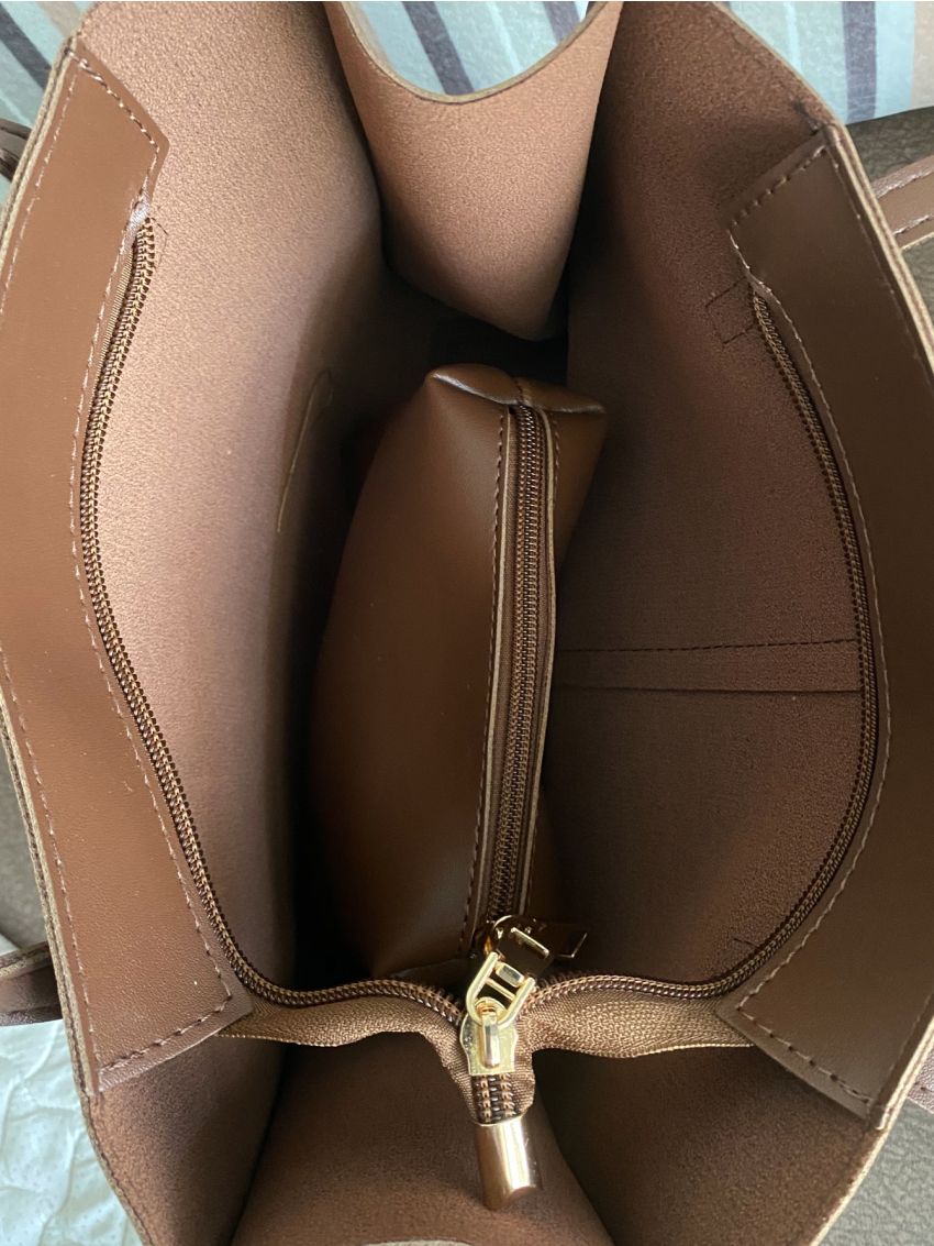 Letter Patch & Twilly Scarf Decor Square Bag