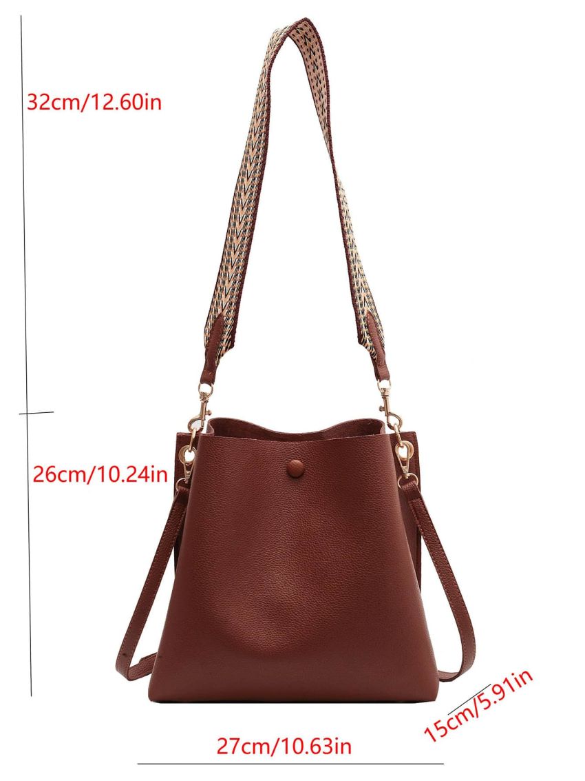 Litchi Embossed Square Bag