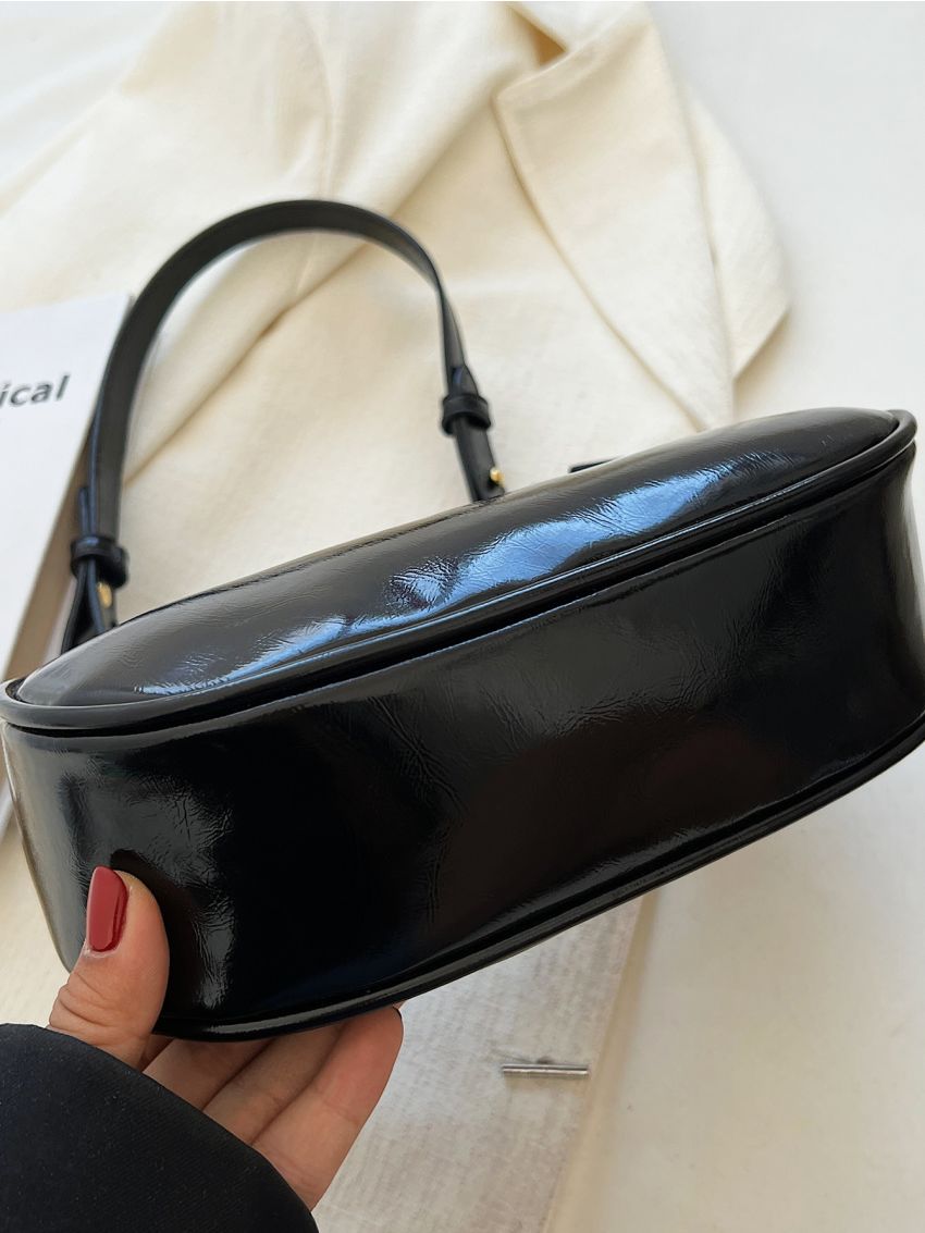 Letter Detail Hobo Bag