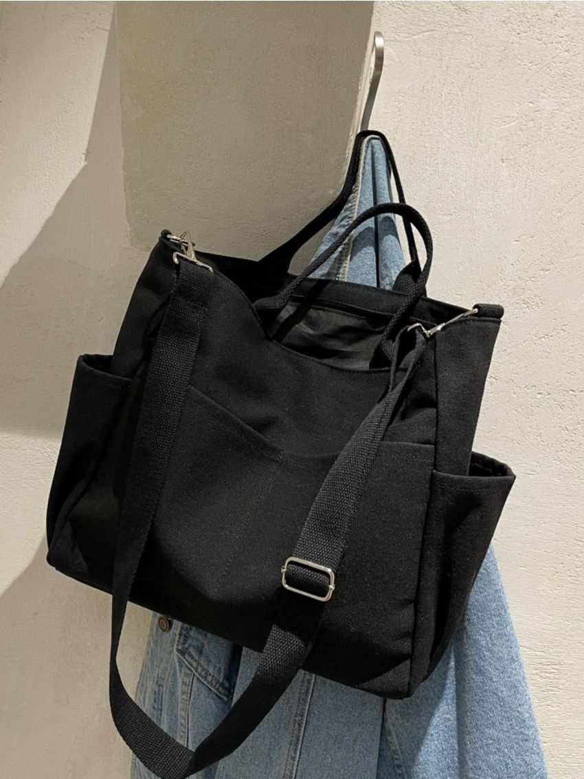 Pocket Front Shopper Bag