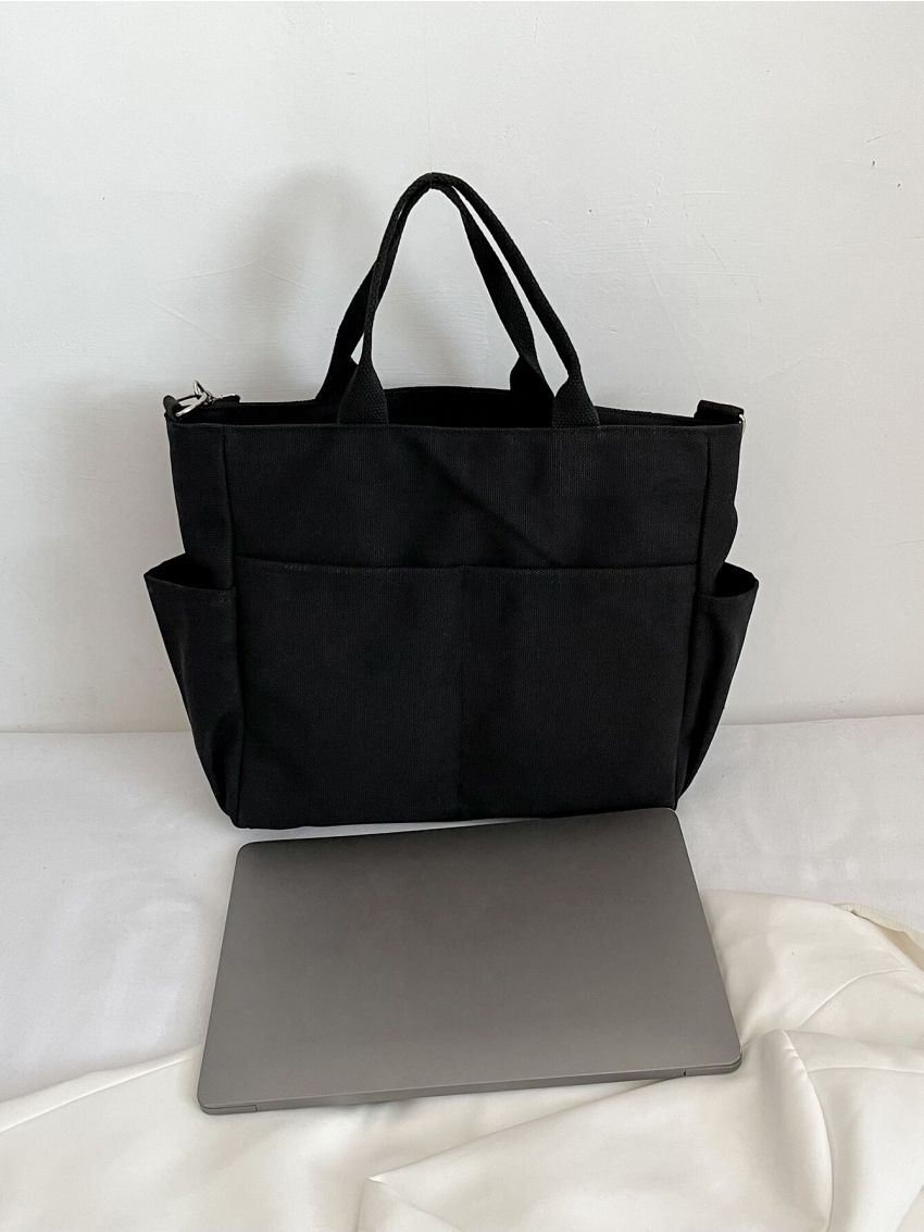 Pocket Front Shopper Bag