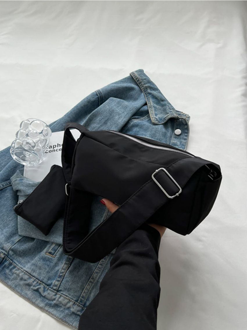 Minimalist Hobo Bag With Purse