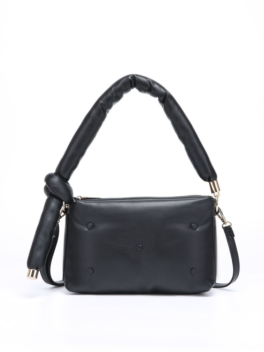 Neon Pink Button Decor Square Bag