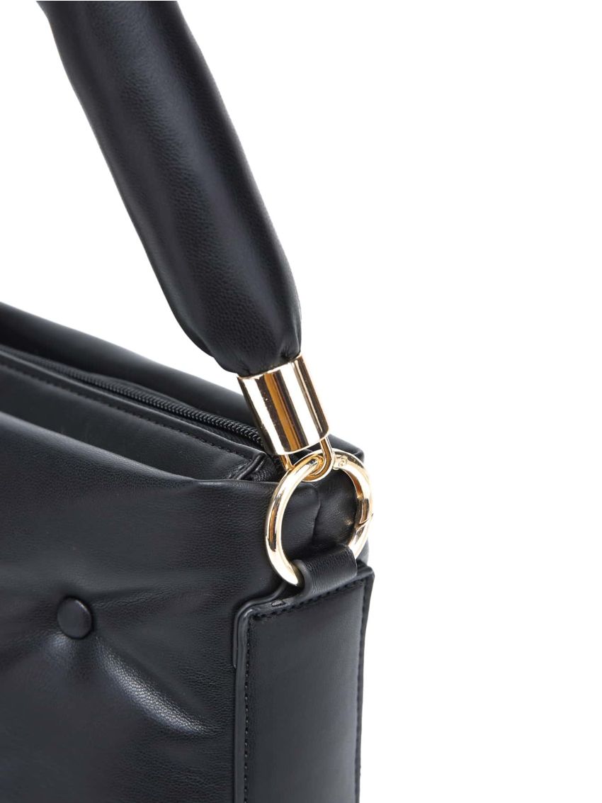 Neon Pink Button Decor Square Bag