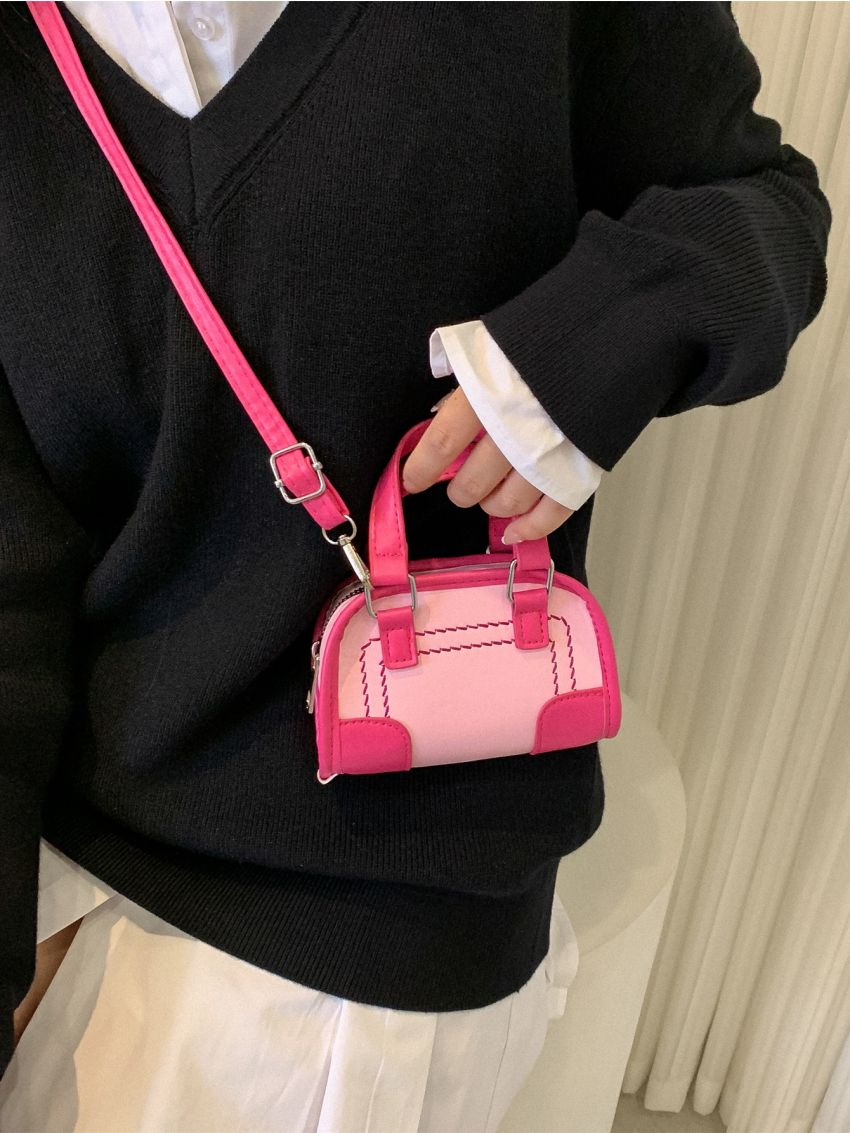 Mini Two Tone Square Bag