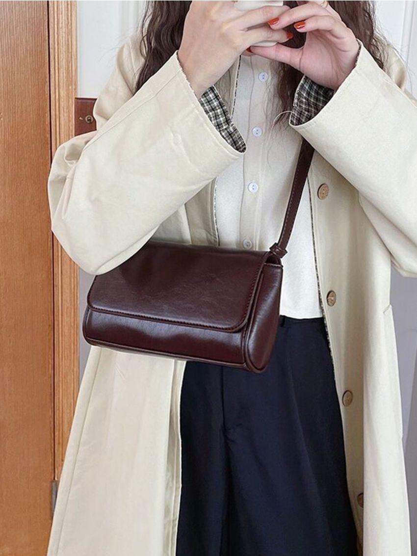 Minimalist Flap Square Bag