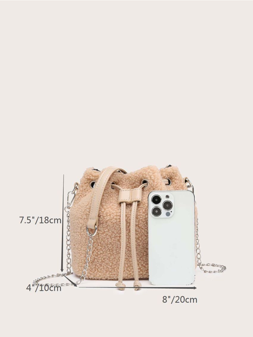 Mini Drawstring Design Bucket Bag