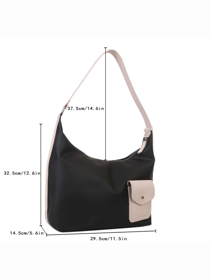 Pocket Front Hobo Bag