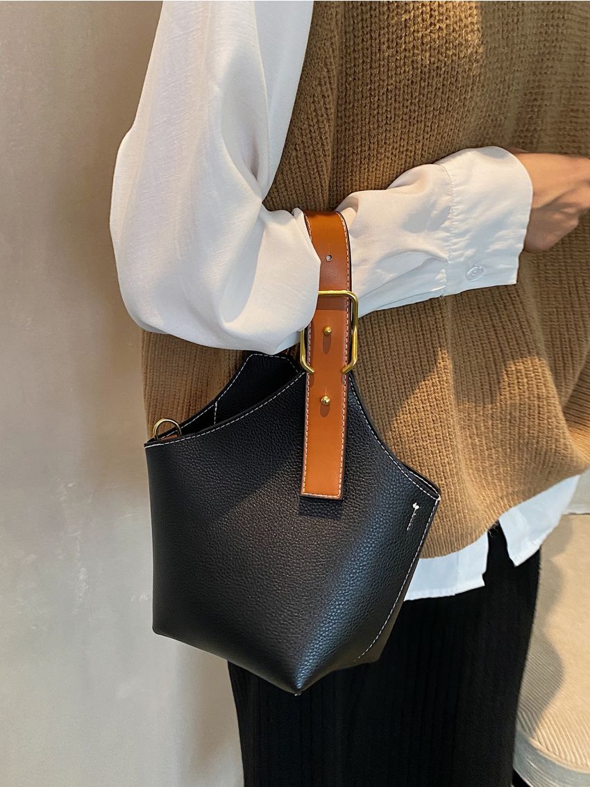 Mini Top Handle Bucket Bag