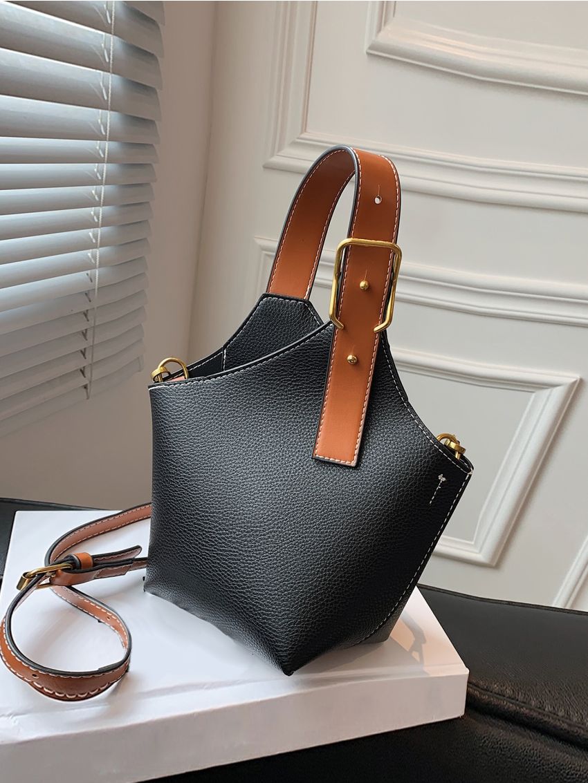 Mini Top Handle Bucket Bag