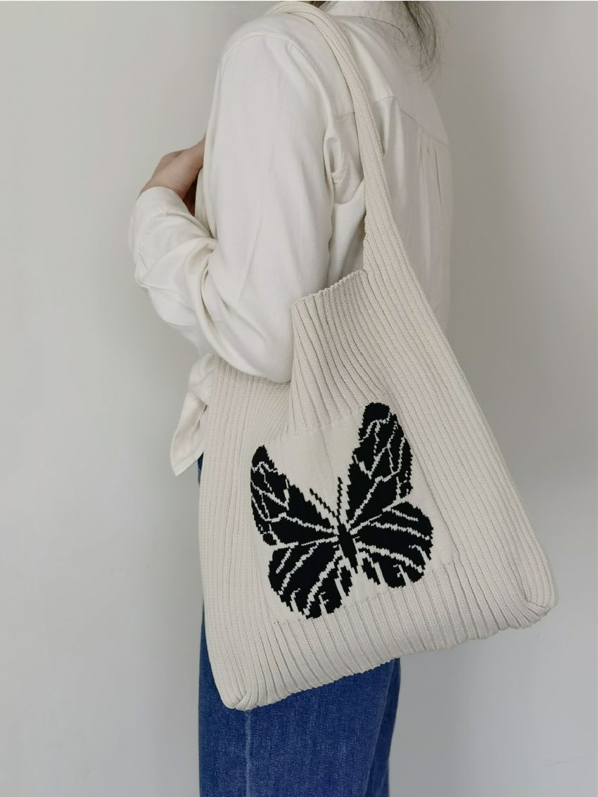Butterfly Pattern Crochet Bag