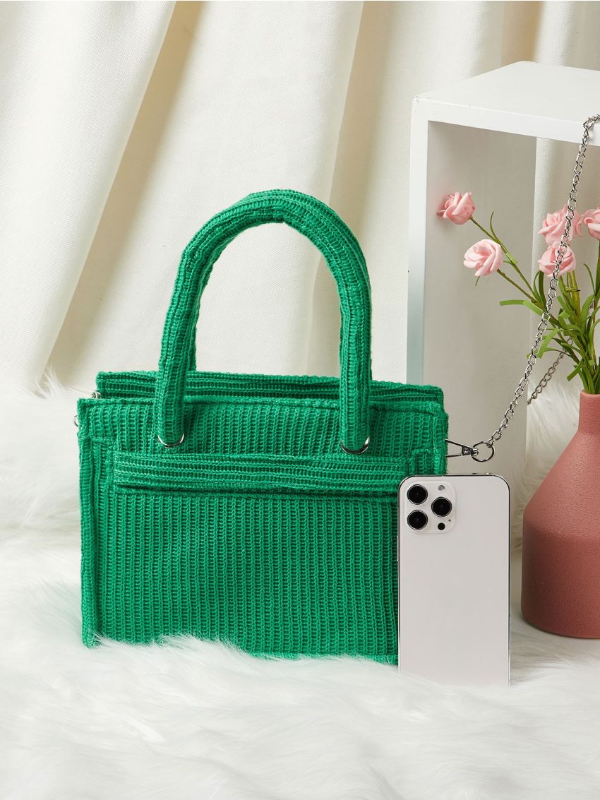 Mini Double Handle Crochet Bag